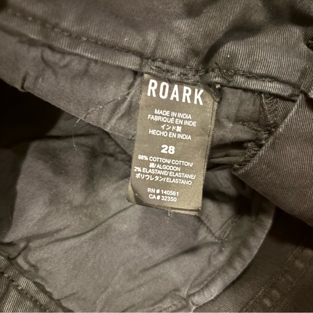 Roark Standard Slim Fit Black Chino - size 28​ - Picture 5 of 11